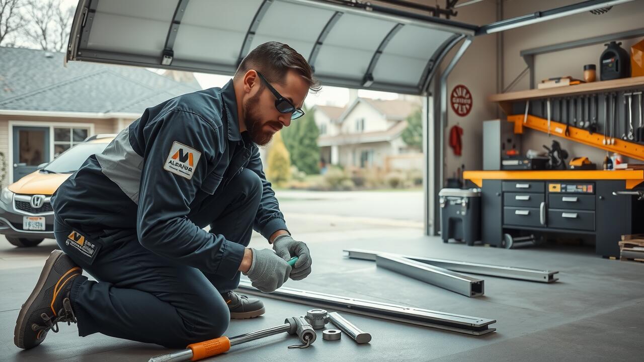 How much does it cost to replace garage track?